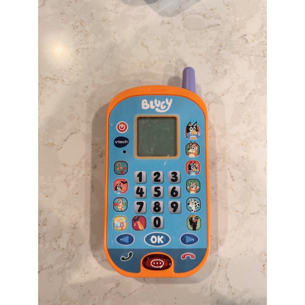 VTech‎ Bluey Ring Ring Phone Orange Blue Educational Interactive Toy VT22481